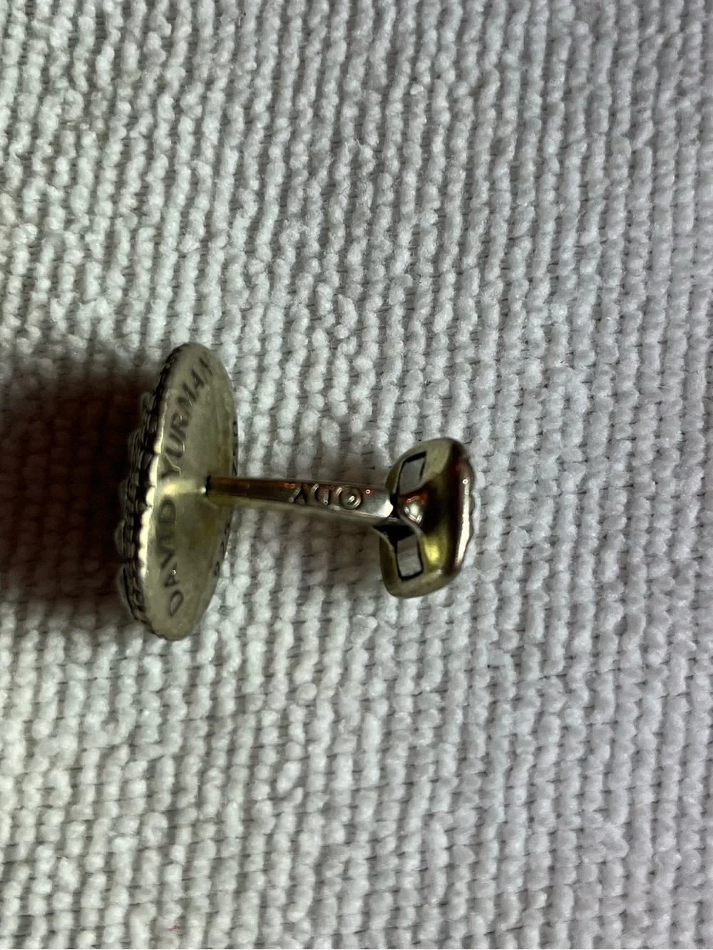 Single/Replacement David Yurman Alligator Motif 925 sterling and 750 gold